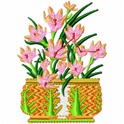 Flowers Embroidery Design 10